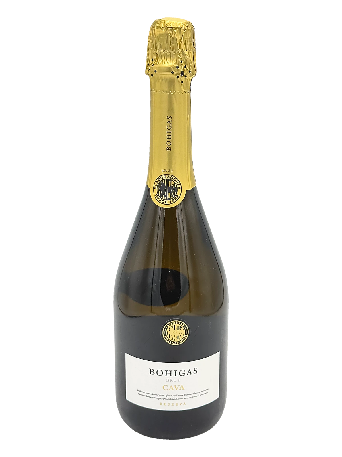Bohigas, Brut Reserva Cava, NV bottle