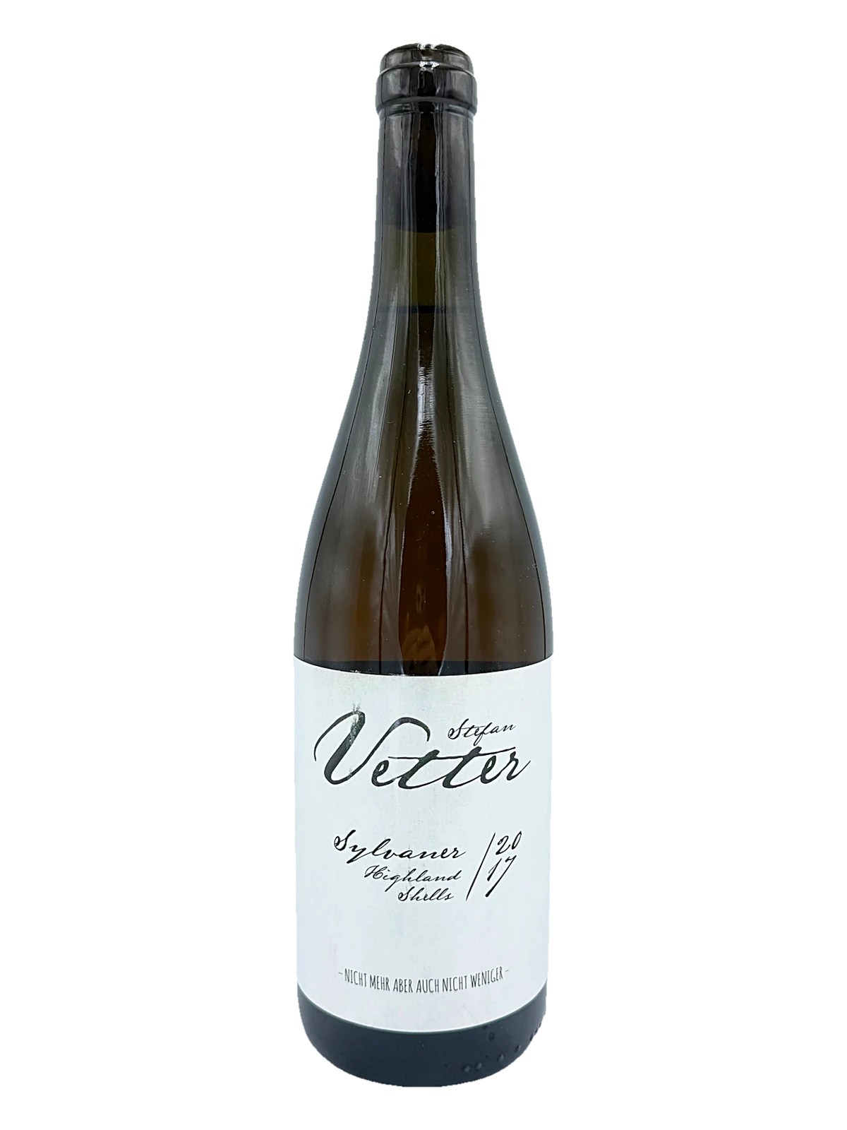 Stefan Vetter, Sylvaner Highland Shells, 2017 bottle