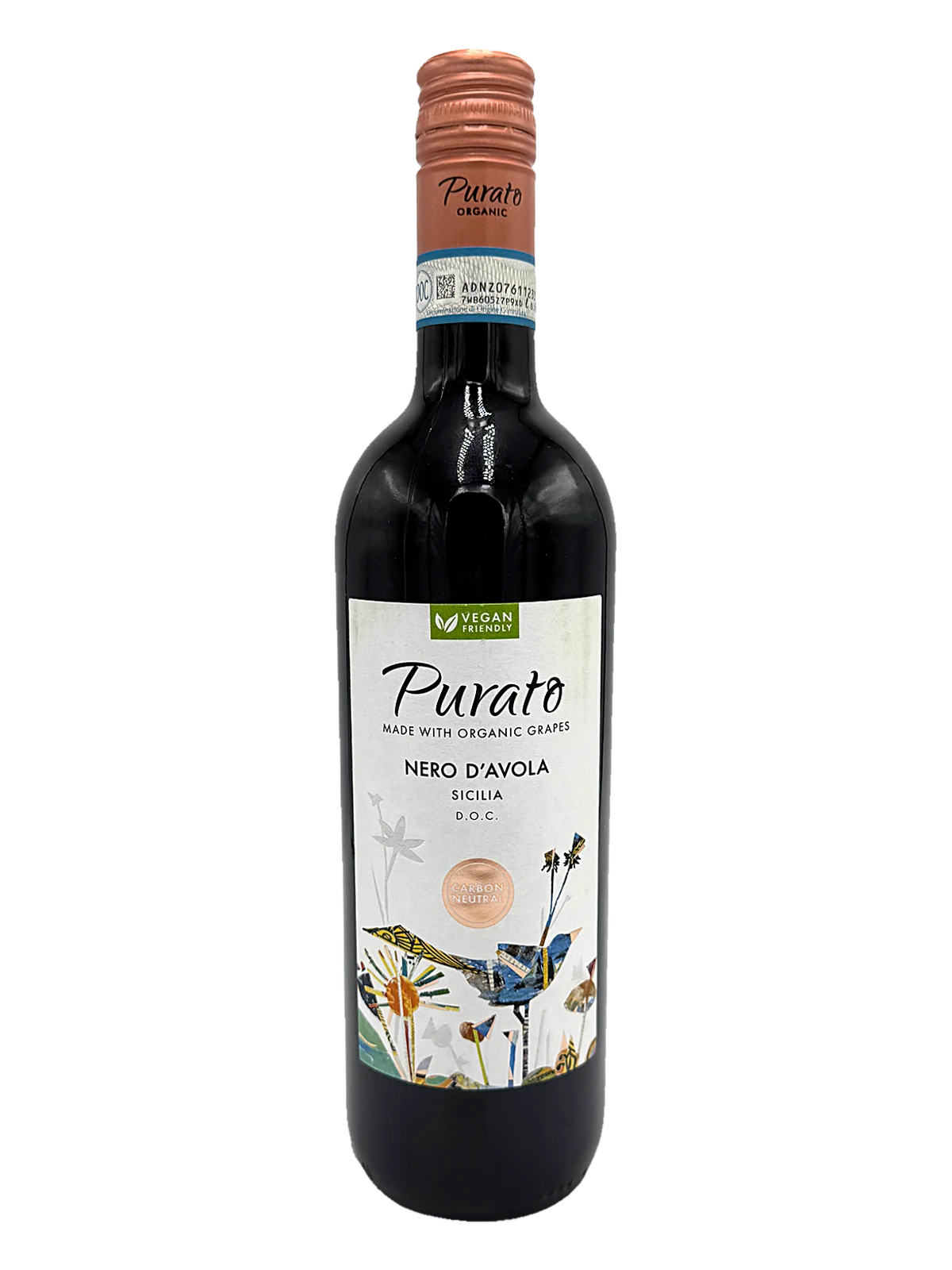 Purato, Nero d'Avola bottle