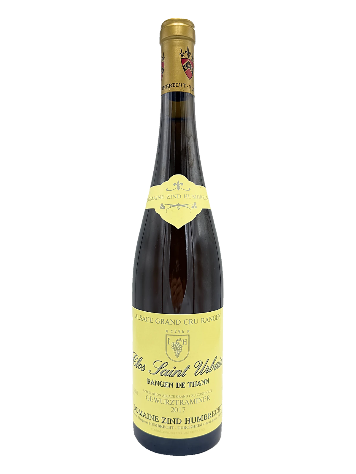 Domaine Zind-Humbrecht, Gewurztraminer Grand Cru Rangen de Thann Clos Saint Urbain bottle